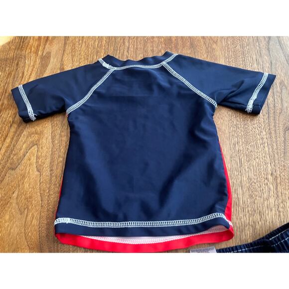 Disney Mickey Mouse Toddler Swim Lot – Rashguard 6-9M, Shorts 3-6M, Hat 6-12M - Picture 3 of 12